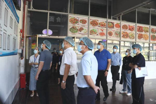 灏粤动态||市人社局联合检查组莅临我校进行食品安全专项检查工作